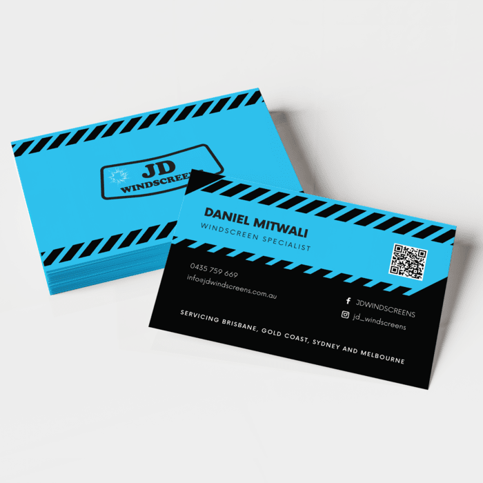 JD Windscreens Business Card