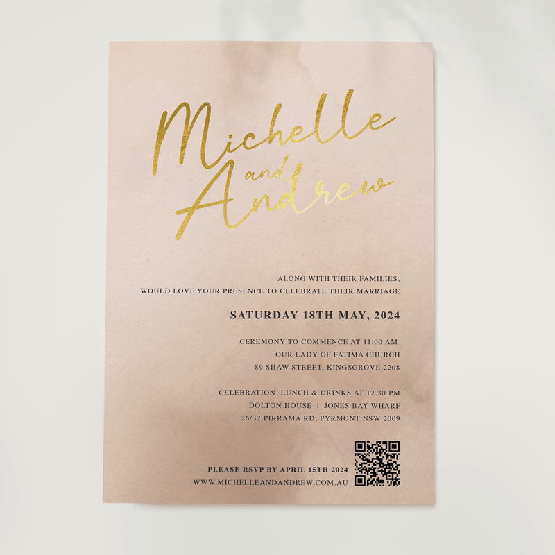 Michelle and Andrew Invitation